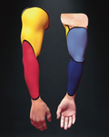 Modelo 3D Anatómico Pro: Brazo Completo (Con las 3 Capas del Sistema Visionario